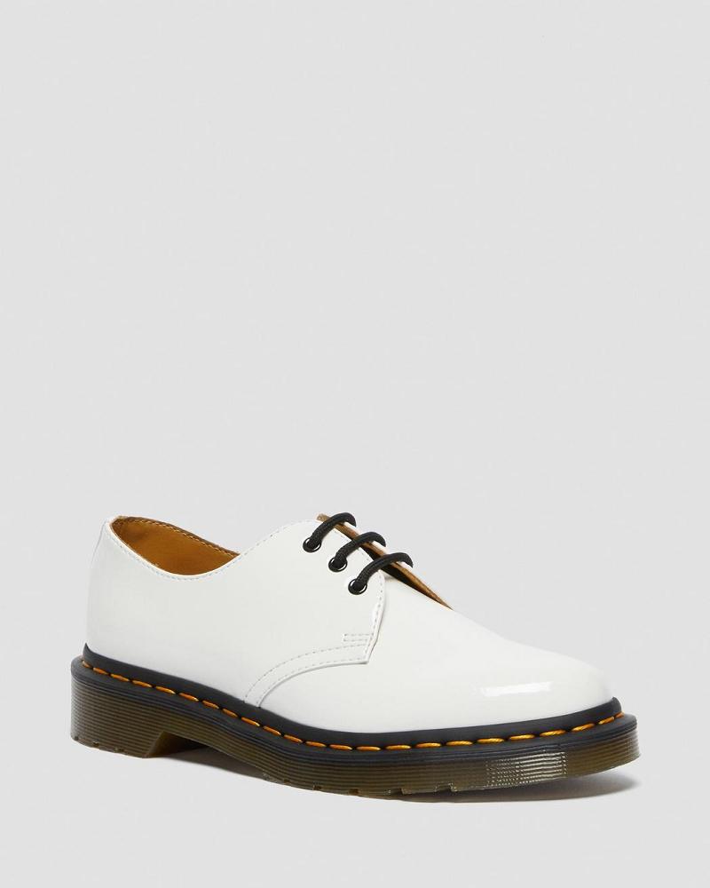 Dr Martens 1461 Lak Leren Oxford Schoenen Dames Wit | NL 431BEX